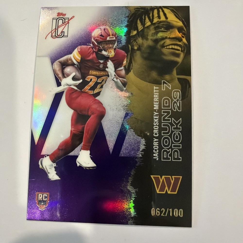 2025-26 Topps Signature Class Jacory Croskey-Merritt RC Purple /100