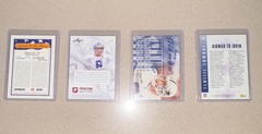 TROY AIKMAN, MICHAEL IRVIN Dallas Cowboys Promo/Rookie card lot (4)