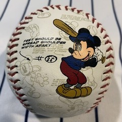 Walt Disneyland Resort Mickey Mouse Sketches Baseball Ball Souvenir Promotional