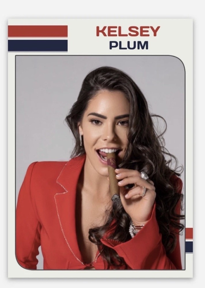 Kelsey Plum Cigar Promo Custom Card Limited Print WNBA L A Sparks Huskies