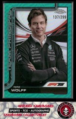 Toto Wolff 2025 Topps Chrome Formula 1 Teal #195 /299 Mercedes-AMG Petronas