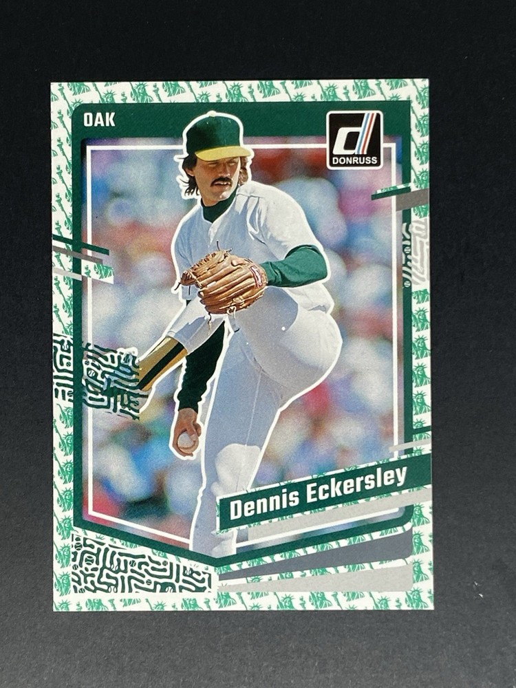 2023 Donruss Liberty Parallel #158 Dennis Eckersley Oakland Athletics