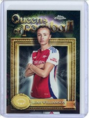 2024-25 TOPPS CHROME UEFA WOMEN&rsquo;S UWCL QUEENS OF FOOTBALL LEAH WILLIAMSON #4