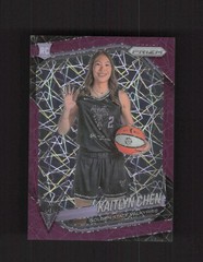 2025 Panini Prizm WNBA #143 Kaitlyn Chen Purple Velocity Prizms #/59