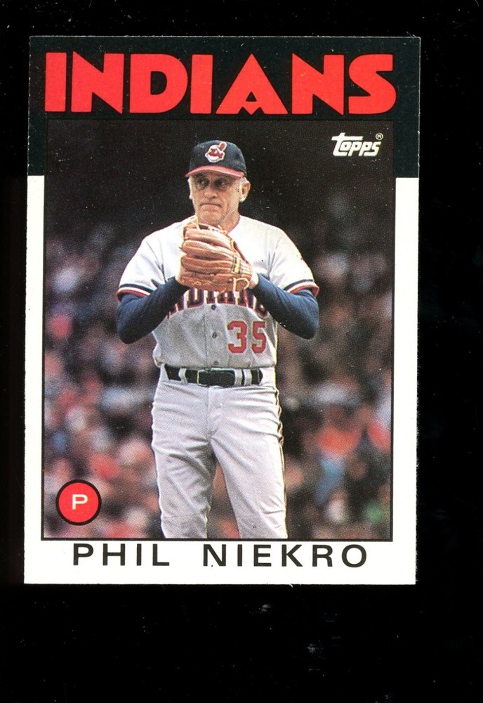 1986 Topps Traded #77T Phil Niekro Cleveland Indians HOF QTY
