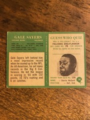 1966 Philadelphia – Gale Sayers #38 (RC) Nicely Centered VG-EX