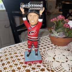 ERIC STAAL Jersey Retirement Bobblehead Carolina Hurricanes 2024-25 With Banner