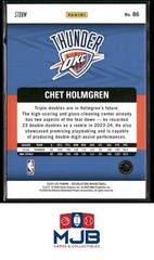 2024-25 Panini Revolution Chet Holmgren Blue Storm #86 Oklahoma City Thunder