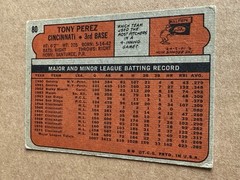 1972 Topps #80 Tony Perez Cincinnati Reds VG Superstar Card