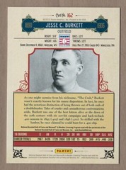JESSE BURKETT 2012 Panini Cooperstown SP #162 Base Set Shortprint Spiders HOF