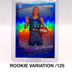 Kaitlyn Chen RC /125 2025 Panini WNBA Carolina Blue Prizm #143 GS Valkyries 💎