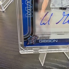 2025 Topps Chrome Update Autographs Cade Gibson (TRUE BLUE REFRACTOR) /150 🥎🔥