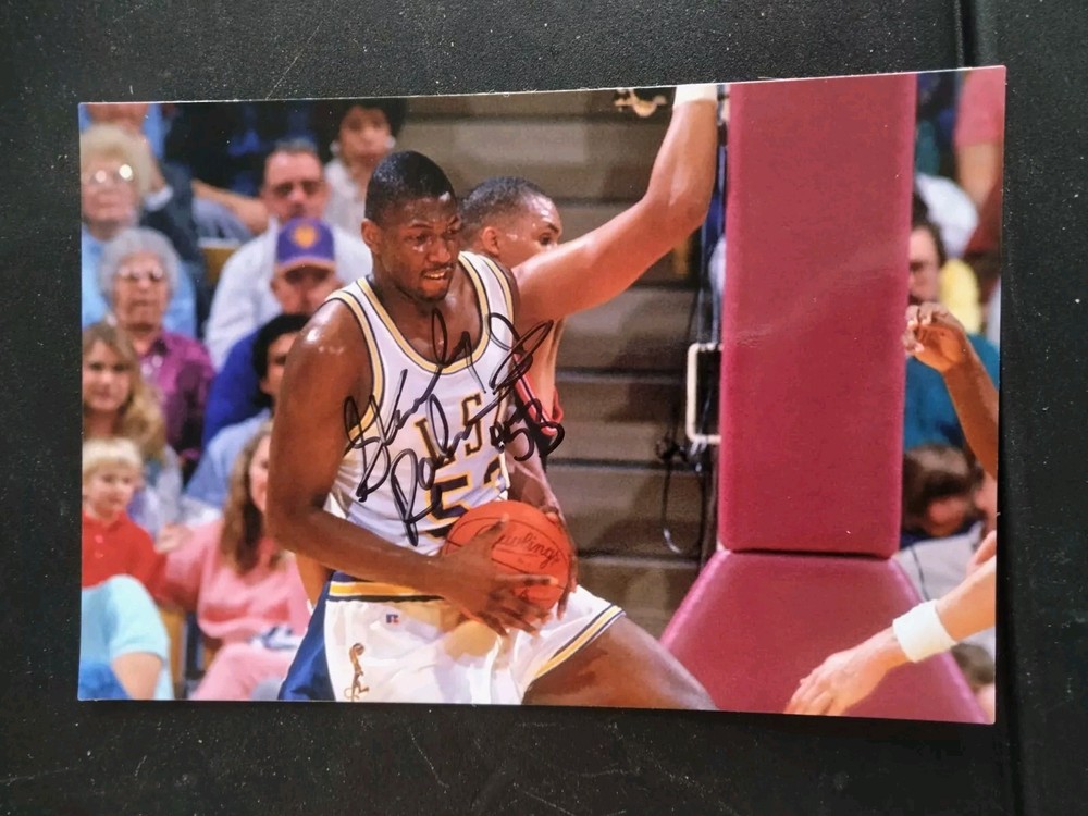 Stanley Roberts Autographed 4×6 Photo LSU Tigers Basketball