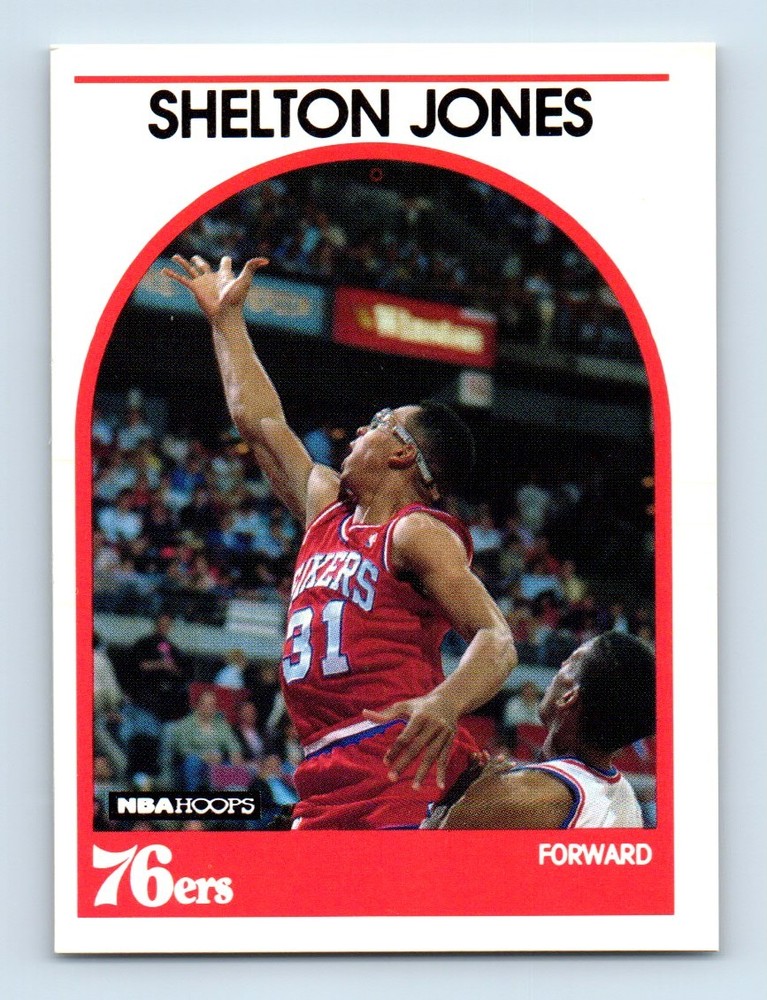 1989-90 Hoops Shelton Jones Rookie Philadelphia 76ers #51