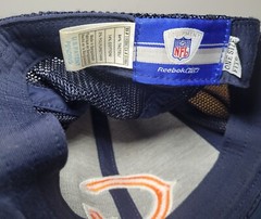 Reebok NFL Mens Chicago Bears Navy Blue Orange and White Cap One Size Fits All