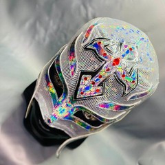 King Mysterio Semi professional Lucha Wrestling Mask Mascara luchador Silver