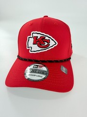 Kansas City Chiefs New Era Perfect 39Thirty SZ M/L Stretch Fit Hat Cap Red Rope