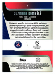2025-26 Topps Uefa Club Competitions – UCL Team of the Season Ousmane Dembele #3