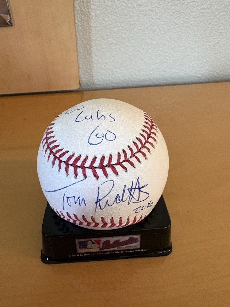 Tom Ricketts Signed MLB Baseball – BAS COA – Chicago Cubs Chair ‘16 World Series