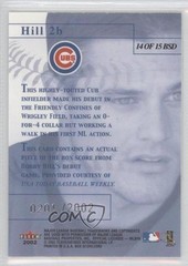 2002 Fleer Box Score Box Score Debuts 201/2002 Bobby Hill #14BSD Rookie RC 0a7