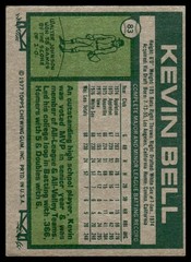 1977 Topps Kevin Bell Rookie Chicago White Sox #83