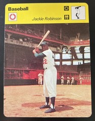 1977-79 Sportscasters – Series 09 Jackie Robinson #09-23 – 5×7 Photo Card