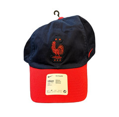 NWT New France Soccer Nike Heritage86 Logo Navy & Red Adjustable Hat