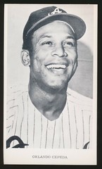 1970 Atlanta Braves Team Issue (3-3/8&Prime;x 5-1/2&Prime;) -ORLANDO CEPEDA *HOF*