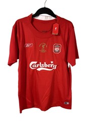 Liverpool Gerrard #8 2004/05 Reebok Home Jersey UCL Final Football Soccer Shirt