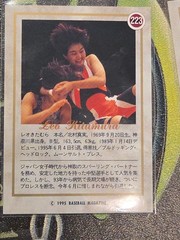 1995 BBM Pro Wrestling Farewell To Ring Card Set 218–223 Japan Insert WWE WWF