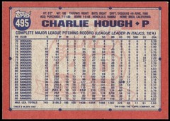 1991 Topps #495 Charlie Hough Desert Shield F5