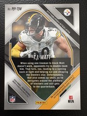 2025 Panini Prizm – Premier Jerseys T.J. Watt #PJY-TJW Pink Prizm (MEM)