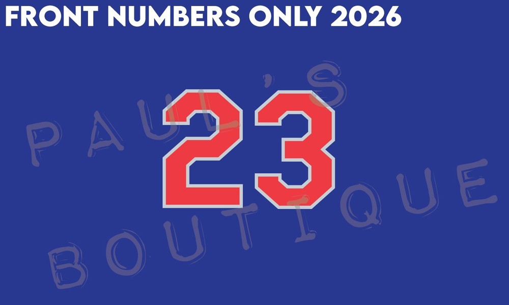 Los Angeles Dodgers FRONT NUMBER ONLY 2026 Alternate Jersey NO STITCHING NEEDED