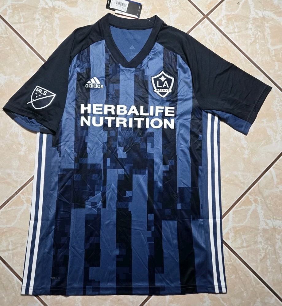 NWT Adidas 2018/19 LA Galaxy Blue Authentic Away Soccer MLS Jersey Mens Large