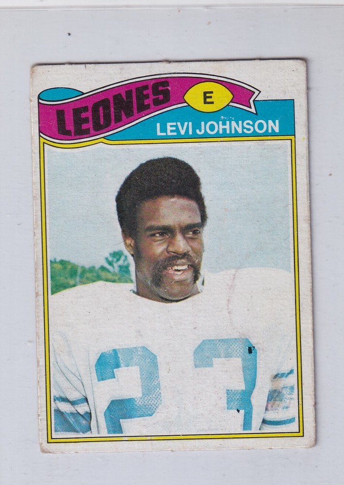 1977 Topps Mexican # 43 LEVI JOHNSON Lions Kingsville Texas SP cr