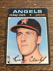 1971 TOPPS RICKEY CLARK #697 SP HIGH SERIES ANGELS EXCELLENT OR BETTER