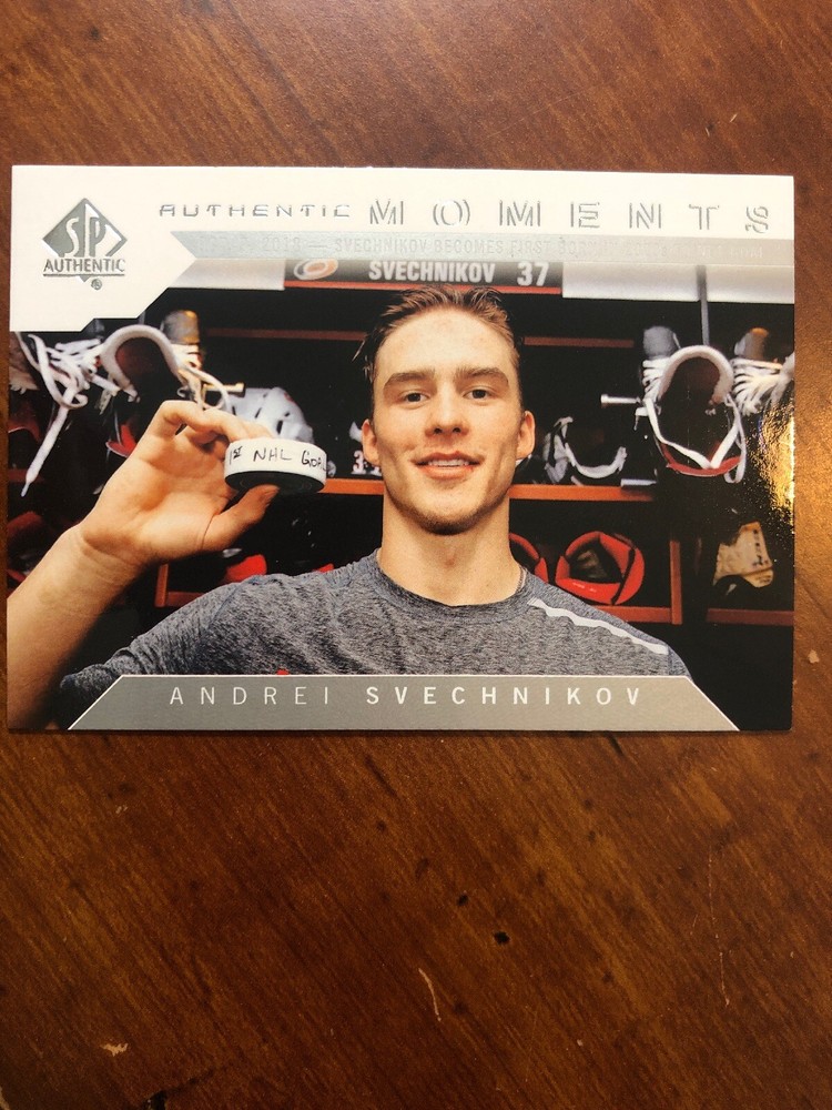 18-19 UD SP Authentic Moments Rookie #110 Andrei Svechnikov