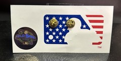 2001 World Series Game 3 GW Bush 1st Pitch #ed Pin Rare Historic /60,000 WS