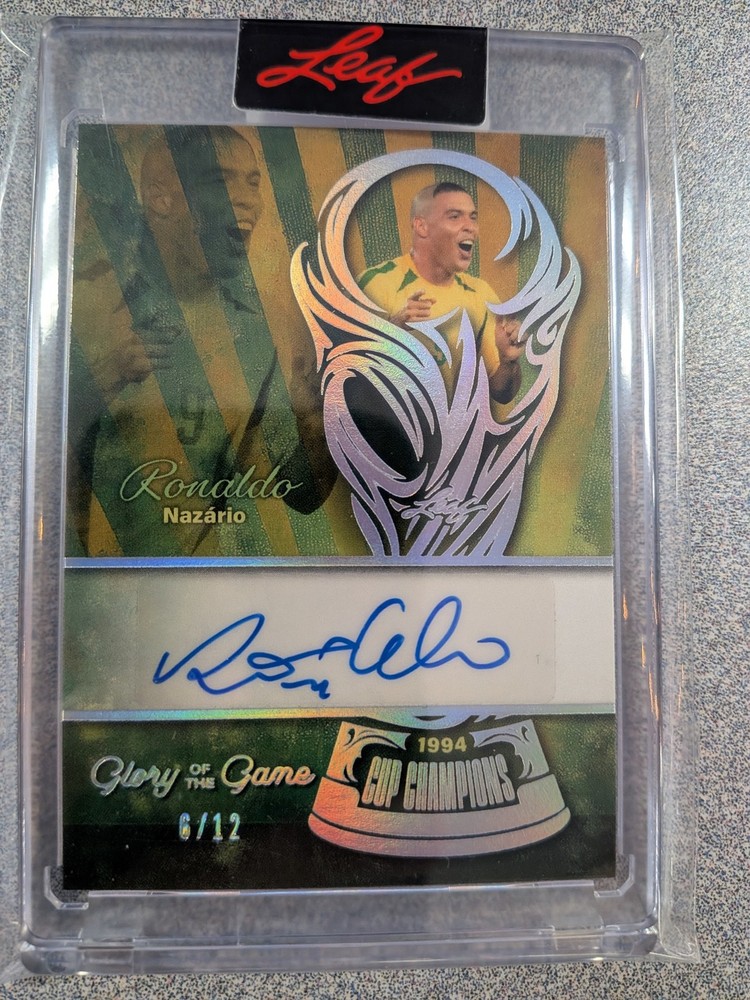2026 Leaf Glory Of The Game Ronaldo Nazario Auto /12