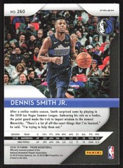2018-19 Panini Prizm Prizms Green Dennis Smith Jr. #260 Dallas Mavericks