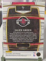 2021-22 Panini Select – Concourse Jalen Green #7 Orange Flash Prizm (RC)