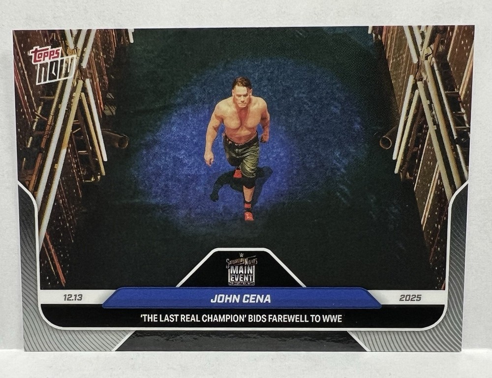 2025 Topps Now WWE #137SP John Cena Last Match Photo Variation SP