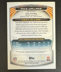 Mike Wallace 2014 Bowman Orange /50 #23 – Miami Dolphins