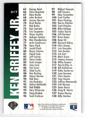 1994 Upper Deck Collector&rsquo;s Choice #317 Ken Griffey Jr. Seattle Mariners HOF