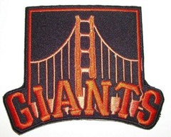 San Francisco Giants Embroidered Golden Gate PATCH~4 5/8&Prime; x 3 3/4&Prime;~Iron Sew~MLB