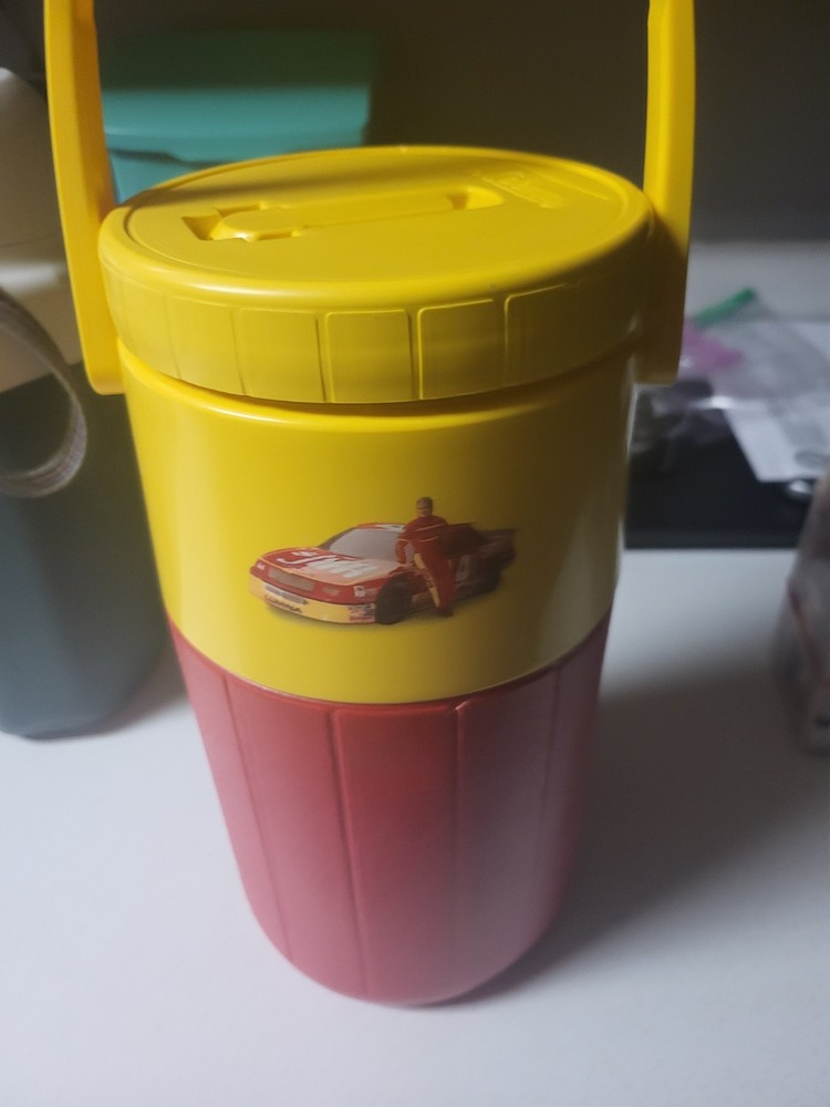 Vintage Slim Jim Coleman 1/2 Gallon Water Jug NASCAR #44 David Green 5590