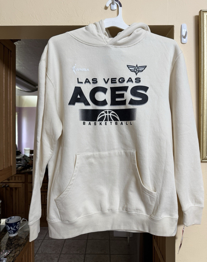 WNBA Las Vegas Aces Beige Hoodie