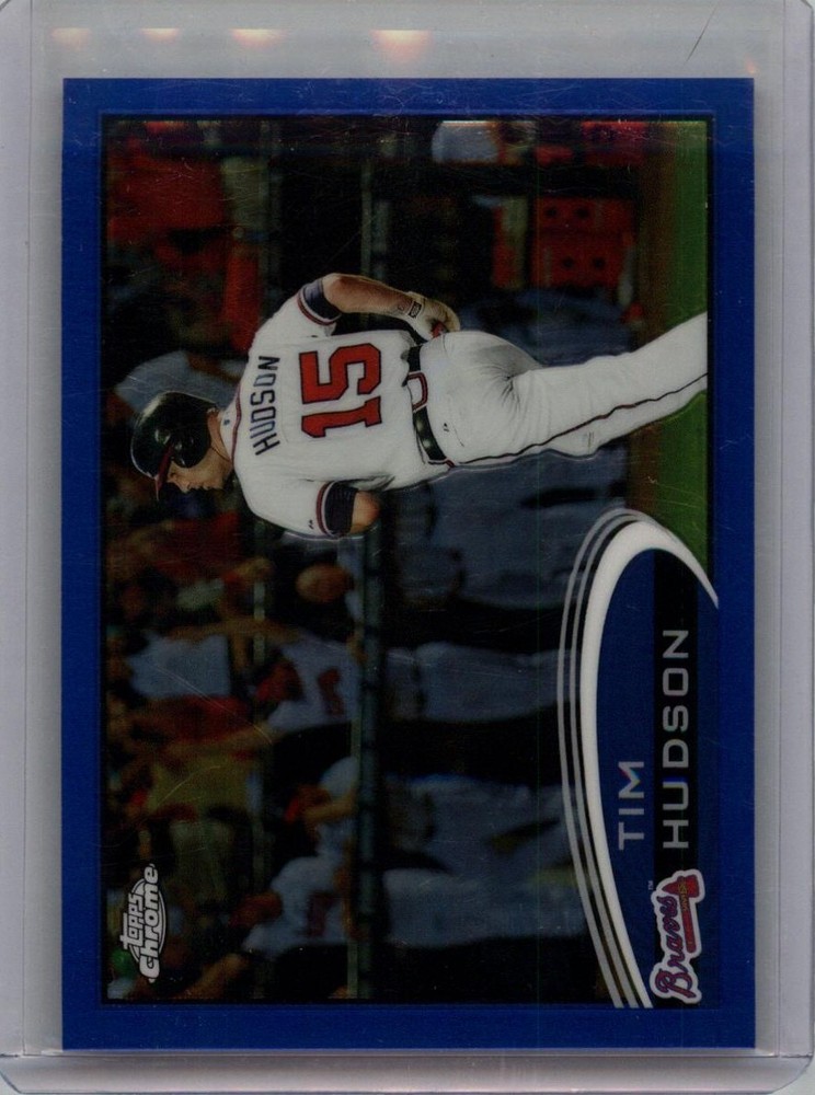 2012 Topps Chrome #77 Tim Hudson Blue Refractors #/199