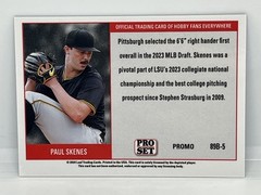 Paul Skenes 2024 Leaf Collective Pro Set Metal Promo Card Pirates Blue Shimmer
