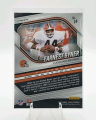 2025 Prizm Earnest Byner Black Blue Checkerboard #14 SSP Cleveland Browns Legend
